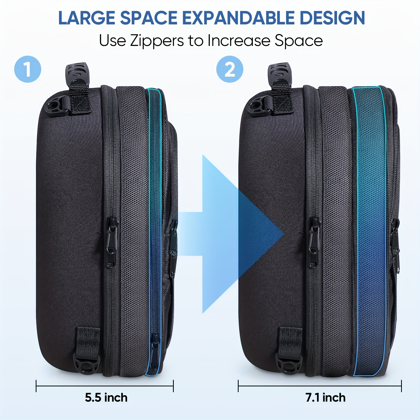Étui De Transport Rigide Antichoc Pour Casque Meta Quest 3 - Noir, Neuf
