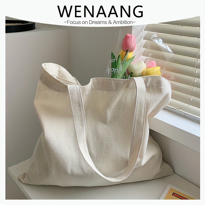 Temu – TEMU 1pc High-quality Women Men Handbags Tote Bags Reusable Grocery High Capacity Shopping Bag