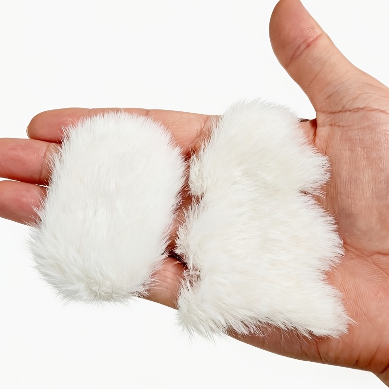 Image of 2pcs Miniature Plush Rug Suitable For Dollhouse - Realistic Fluffy Rugs, 1:12 Scale Oval & Geometric Suitable For Dollcore Scenes, Photo Props, Decor - Adorable Dollhouse Accessories