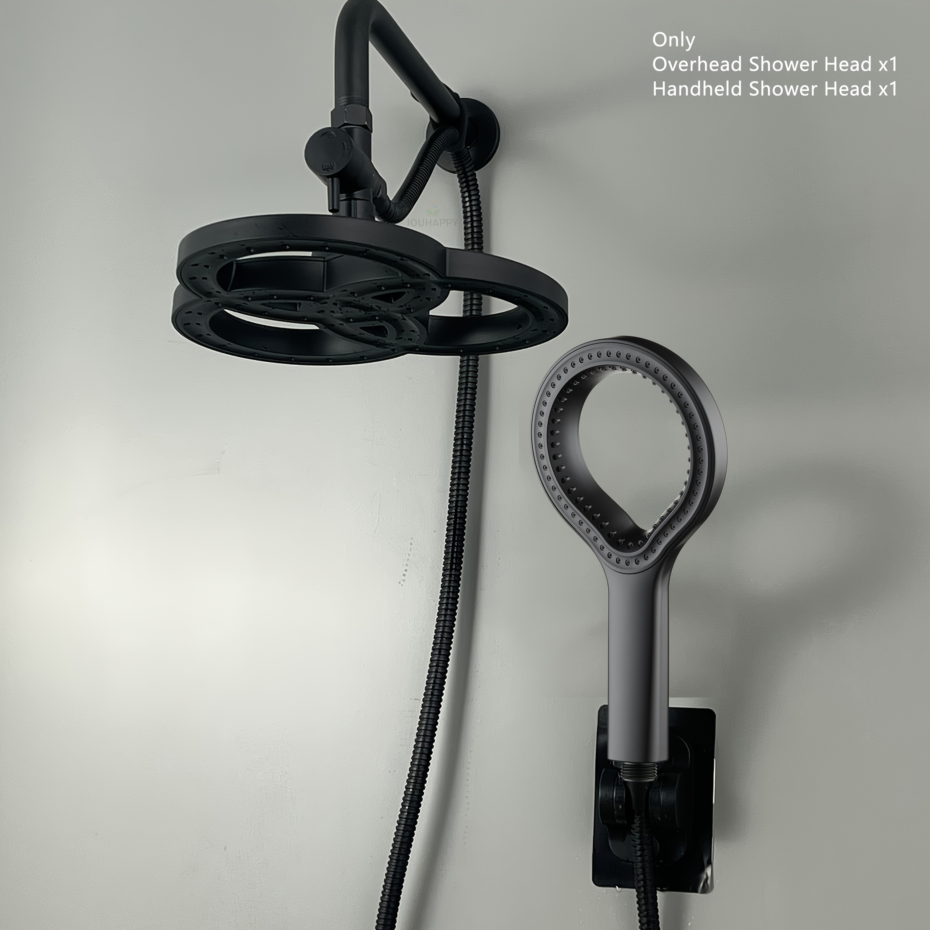 2pcs Upgraded High-Pressure Handheld Shower, ABS Material