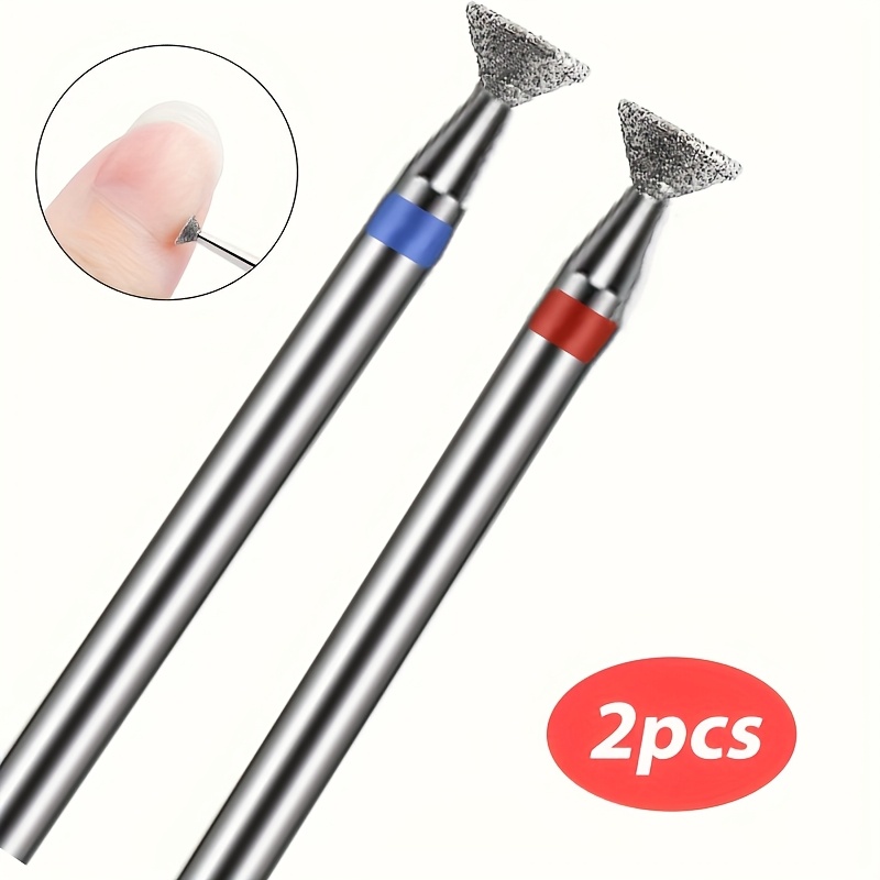 2 Mini Flying Saucer Stainless Steel Buffing Heads, For Removing Dead Skin And Gel, Nail Care Tool