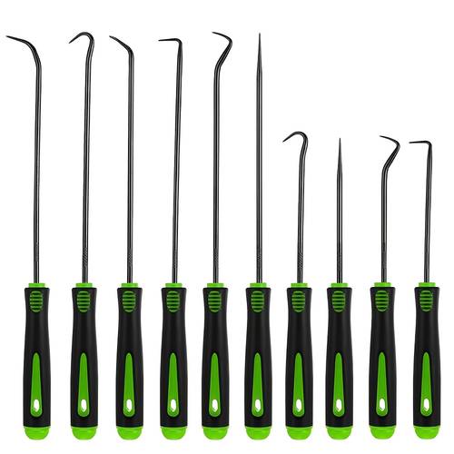 10 4pcs precision pick and hook set car seal o gasket pick mini precision hooks professional puller remover mechanic tools without battery