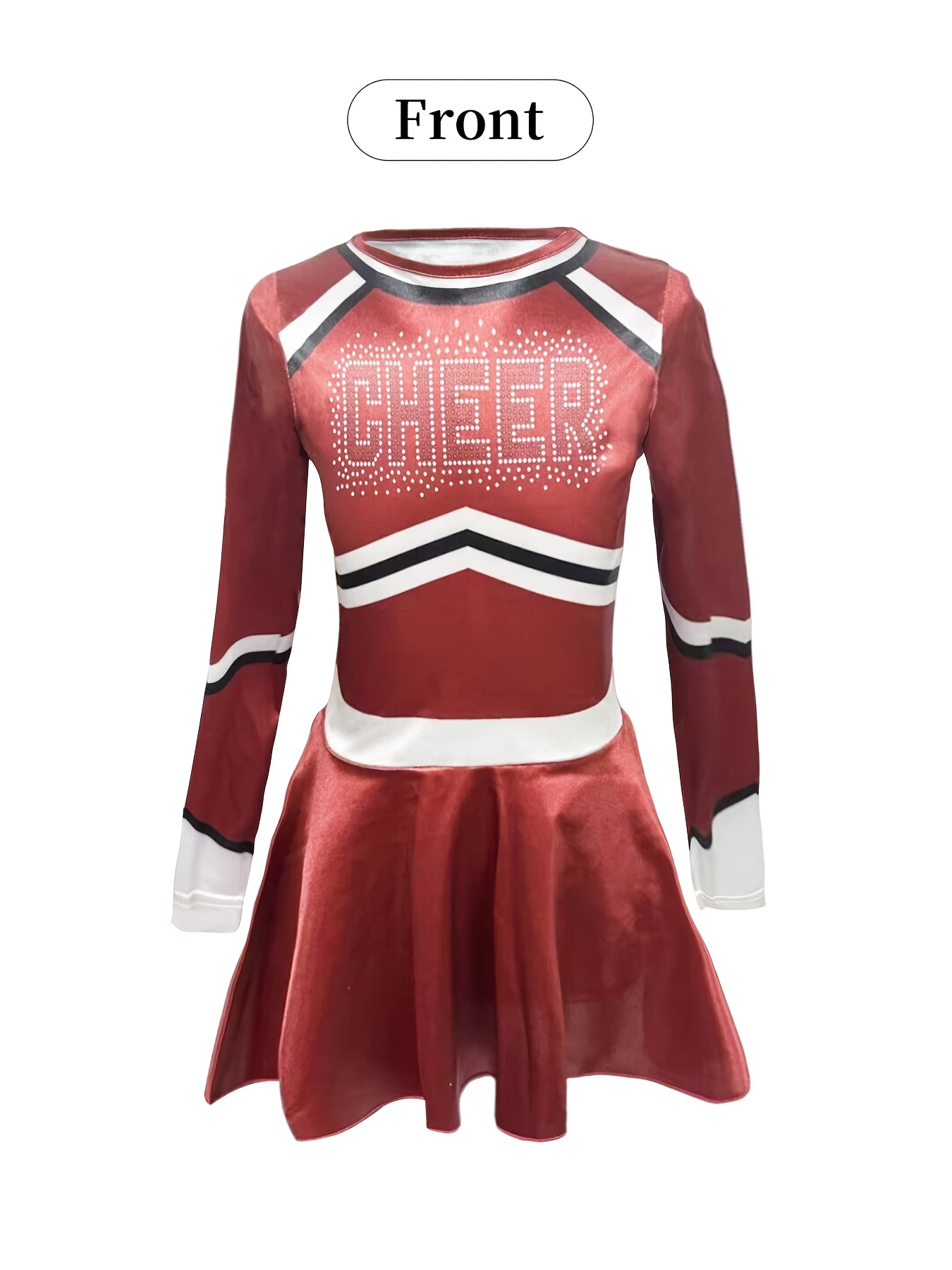 cheerleader dress set pom poms socks long sleeve - Temu Greece