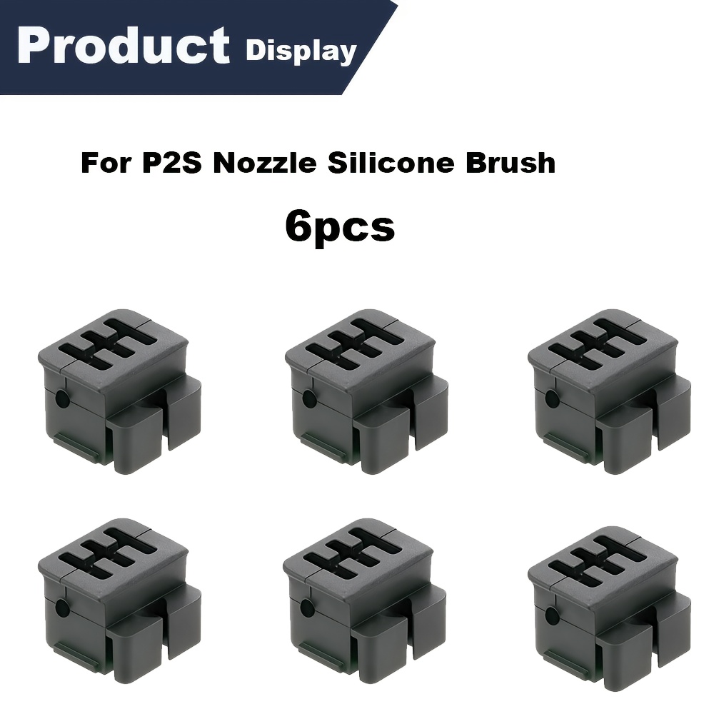 Image of Upgraded P2s/h2d/h2s Hotend Nozzle Cleaning Brush, Silicone Nozzle Brush, 3d Printer Hotend Accessory, Silicone Nozzle Printer Nozzle Cleaning Brush, 3d Printer Additions And Supplies