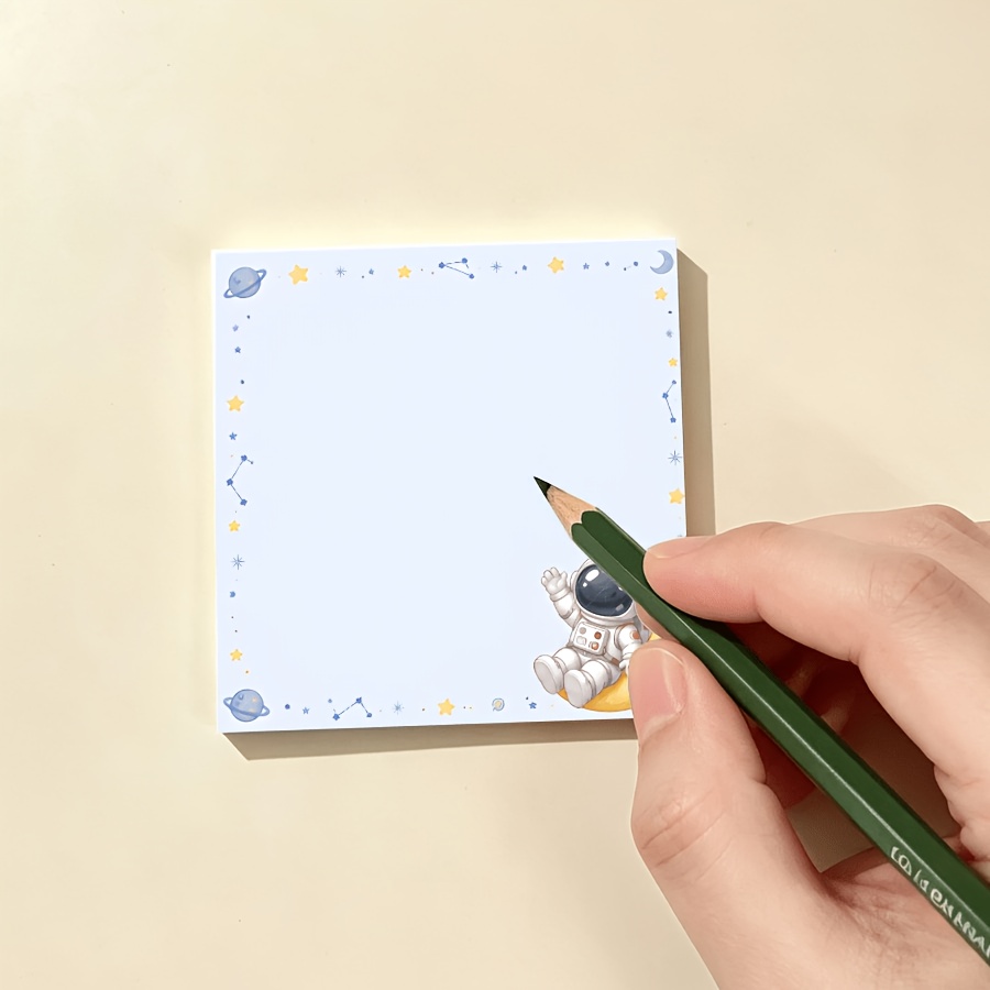 Cute Astronaut Memo Pad for Notes & Journaling