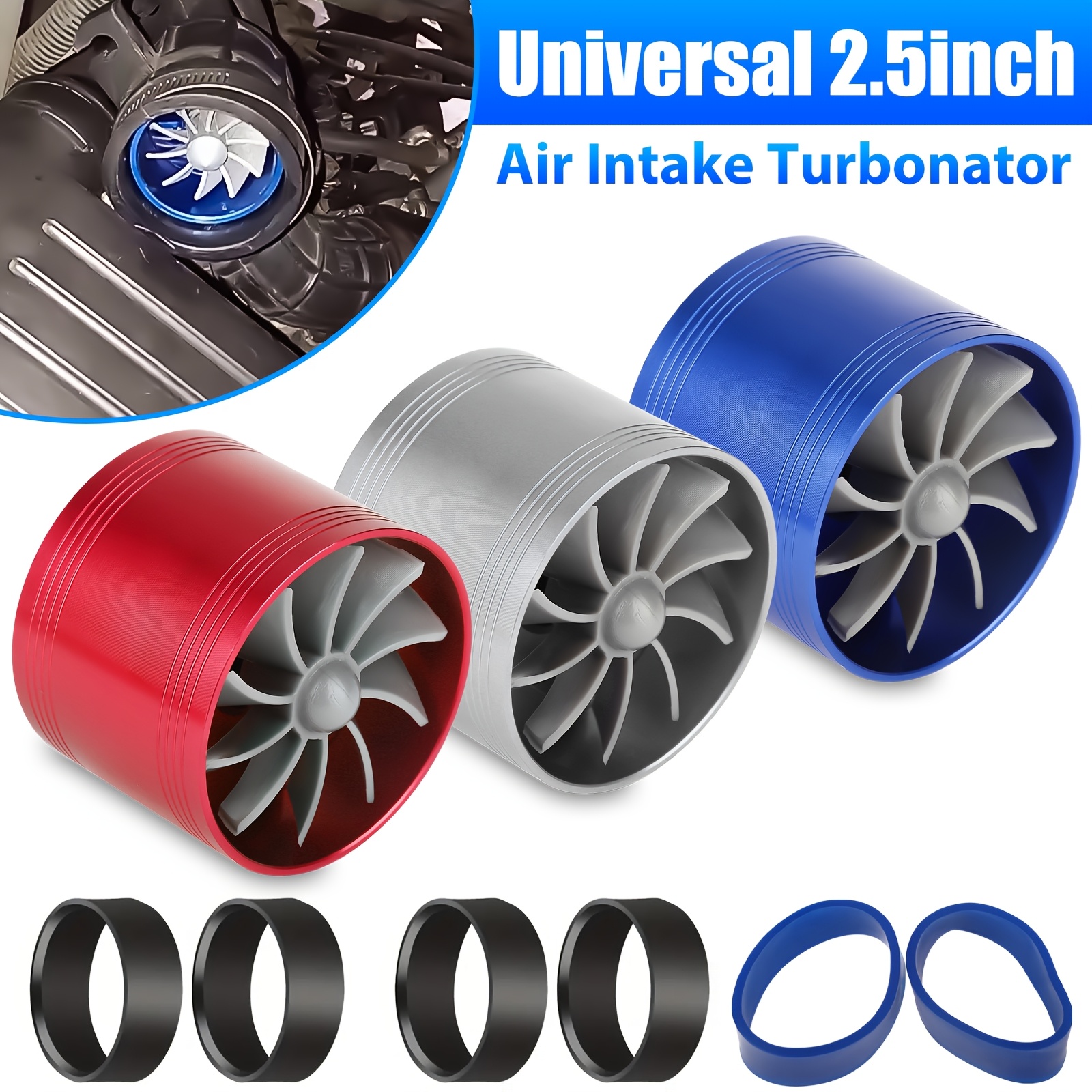 

1pc Car Air Intake , Single Fan Turbo Engine, Turbine Gas Turbo, For Air Intake Fan