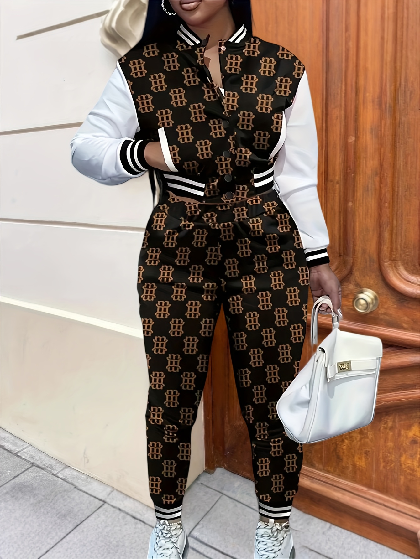 Jogger Pants Woman Plus Size Sweat Suits TWO PIECE SET Trendy