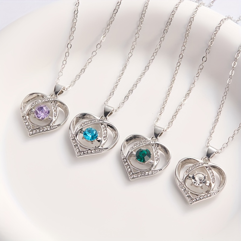 1pc of European And American Stylish Light Luxury Women'S Heart Pendant Necklace, Exquisite Jewelry Gift for Valentine'S Day Wedding Bride