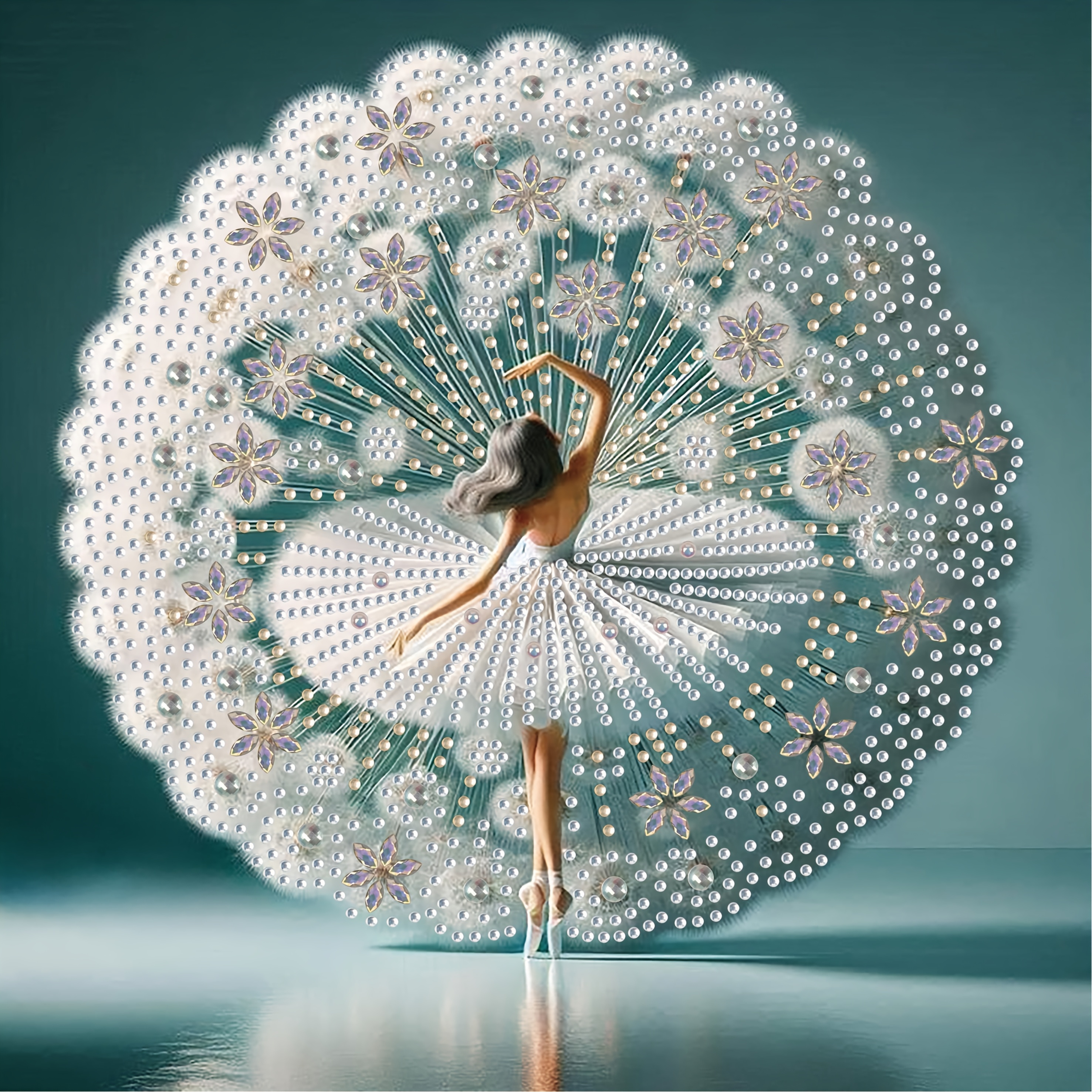 

Diy Ballet Dancer Diamond Painting Kit - 11.8" X 11.8" | Unique Handmade Craft With Irregular & Round Diamonds | Perfect Gift For Home Decor