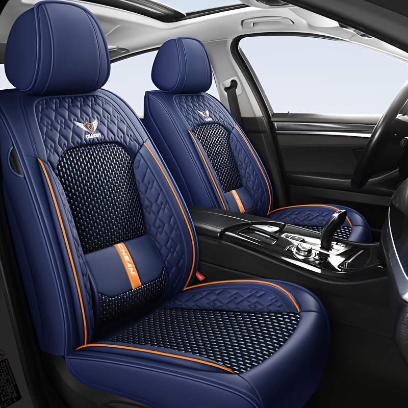  premium pu leather car seat covers breathable compatible cushions for men women fit durable stylish interior protection details 7