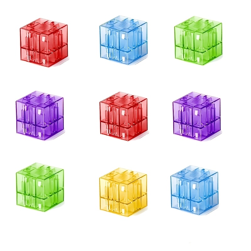 Image of 54pcs Transparent Magnetic Blocks Set, Transparent Magnetic Building Blocks For Kids, Rainbow Magnet Cubes, Magnet Toys For Kids, Educational Gifts For Girls And Boys
