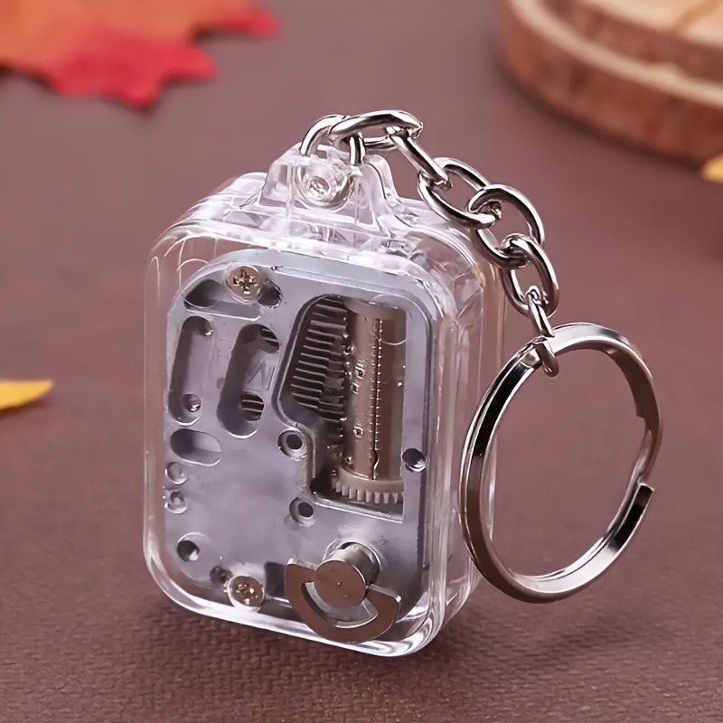 Movement Square Keychain Music Box, -note Box, Birthday Gift, Creative Craft