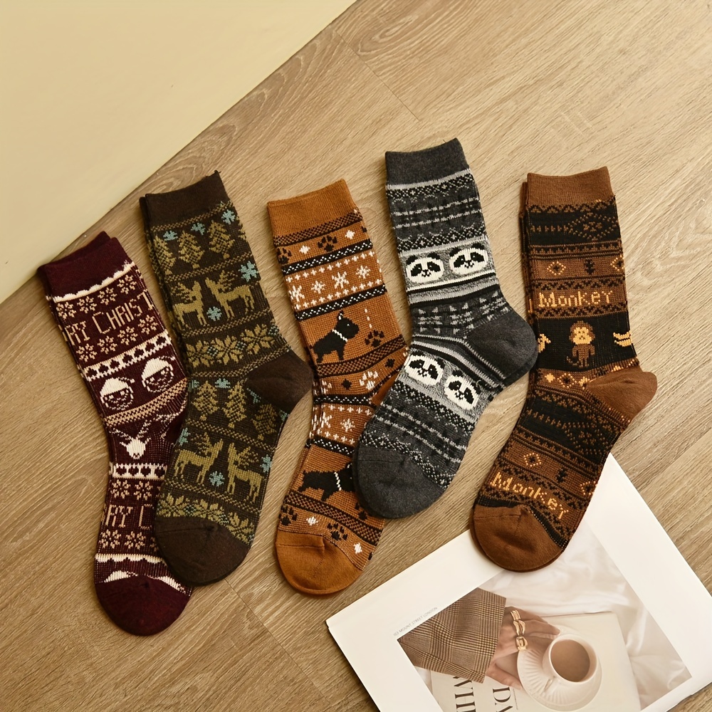 

10pairs 10 Colors 2024 New Autumn And Winter New Socks Women's Medium Tube Socks Warm Thickened Women's Socks Wool Socks