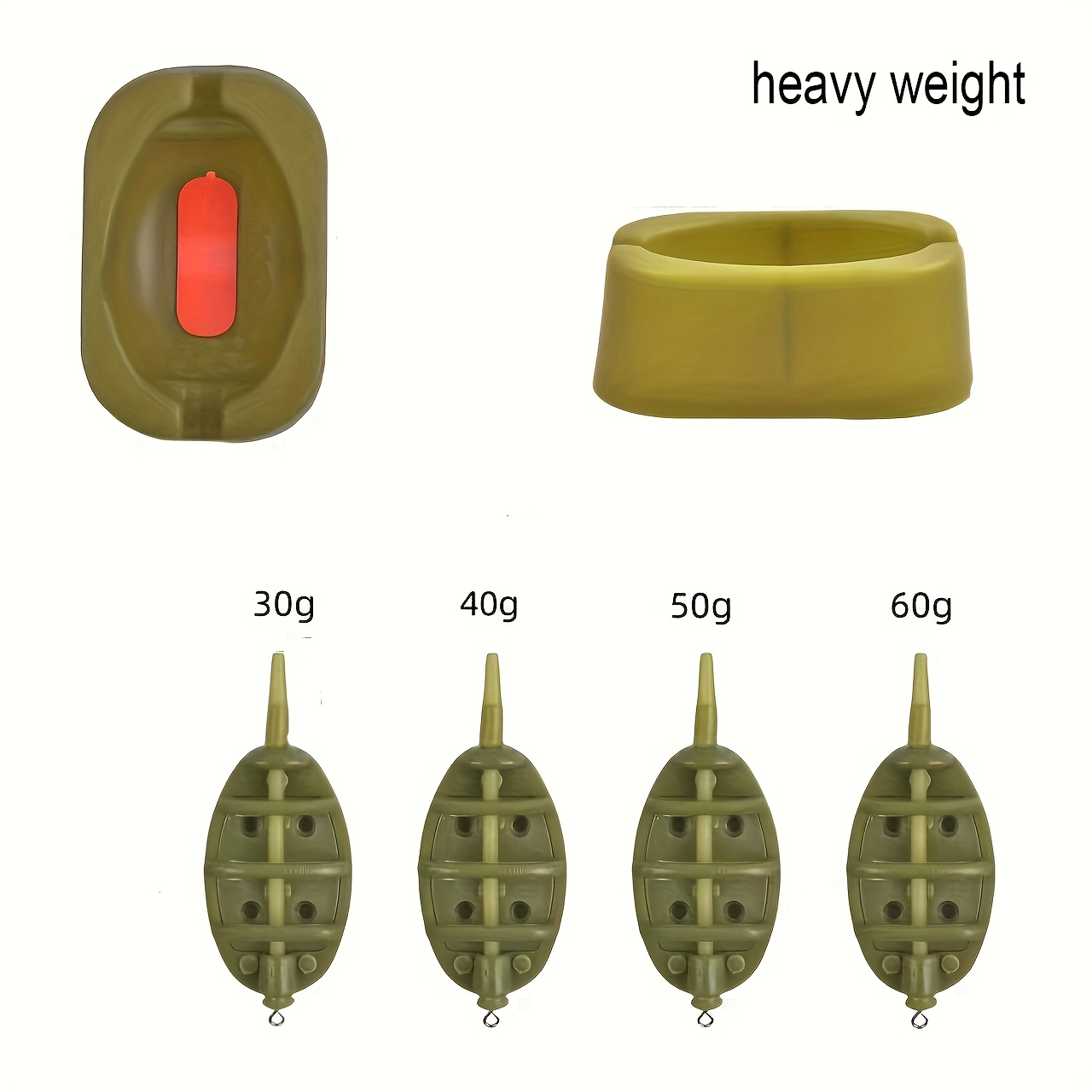 Carp Fishing Inline Feeder Set, 4pcs Inline Feeder With 1 Quick-release Mold Bracket Tool, Carp Fishing Accessories Tackle Equipment