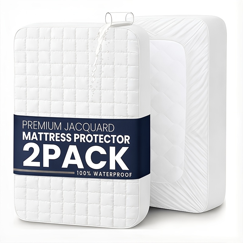 TEMU 2 pezzi Proteggi Impermeabile, Lenzuola Morbide e Confortevoli con Tasche Profonde per un'Eccezionale Traspirabilit�. . per Camere da Letto,