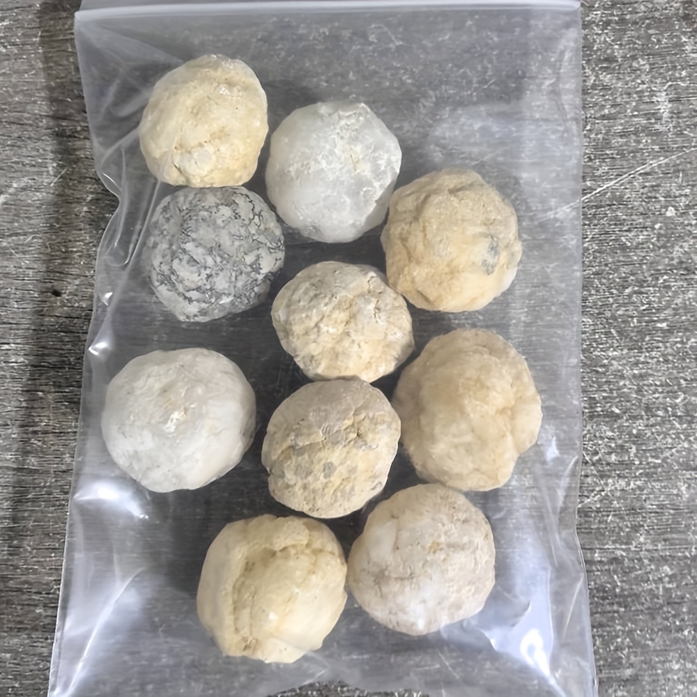 TEMU 10pcs Of Natural Crystal Moroccan Agate Crystal, Stone Ore Specimens, Decorative Ornaments, High Quality Home And Office Crystal Decoration