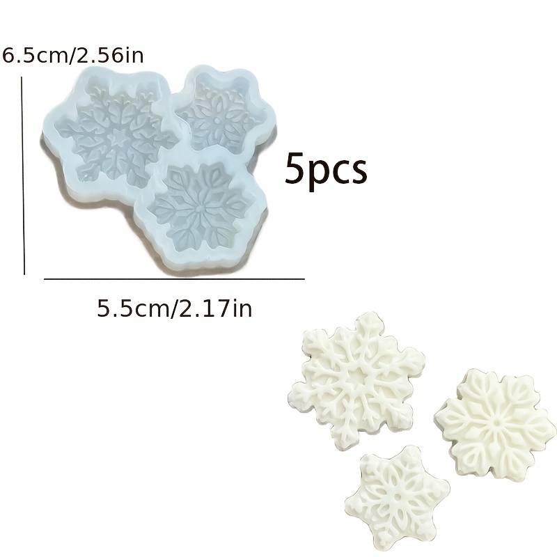 TEMU Stampo in silicone resina 1 pz/5 pz Decorazioni natalizie a di , Stampo in silicone per decorazione dell' della scrivania , Regali di compleanno