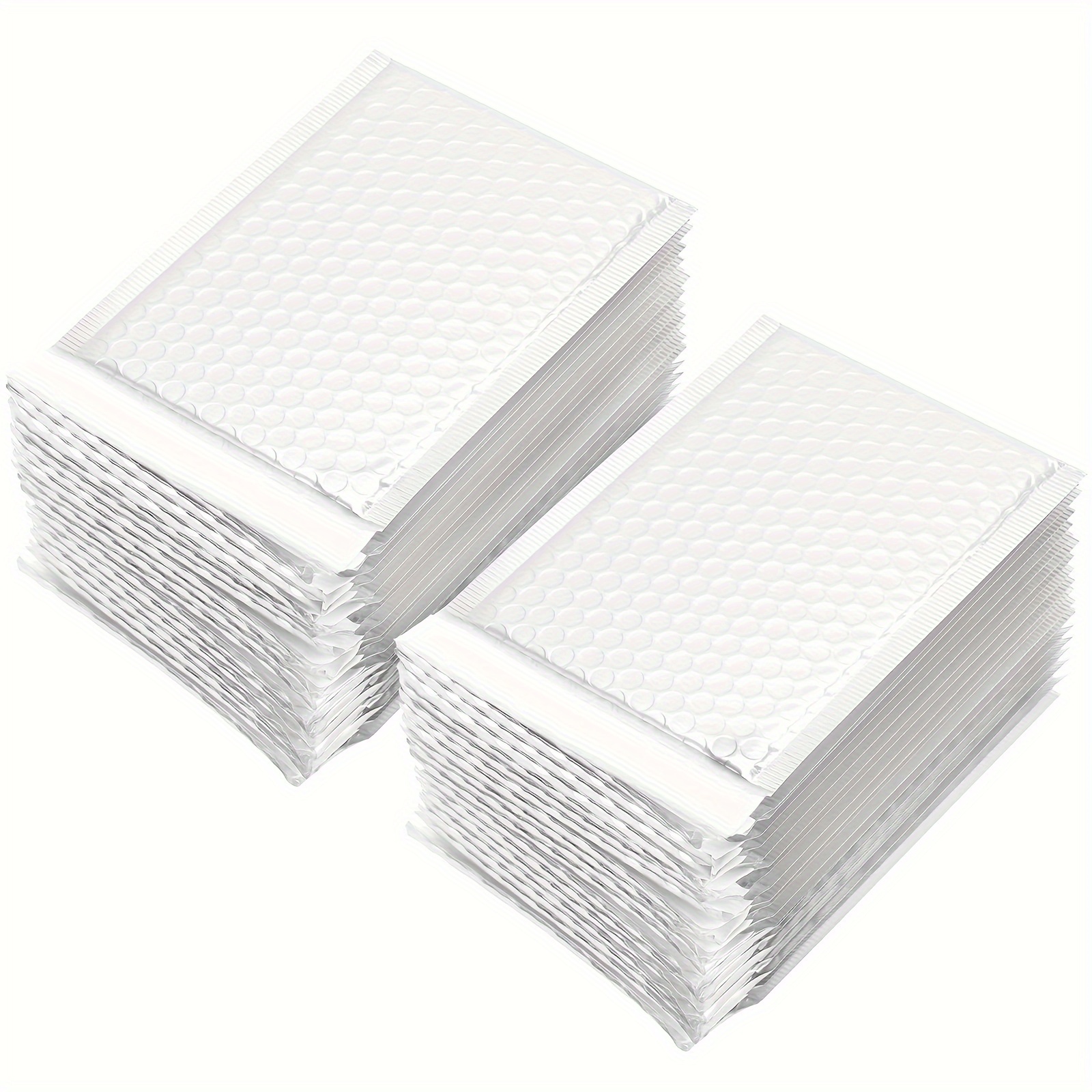 

50pcs White Poly Mailers 9.06 X 7.09 Inch, Bubble Mail Bags With Hexagon Padded Envelopes, Waterproof Shipping Protective Packaging For Office, Home & Store Use, Lightweight & Tear-resistant