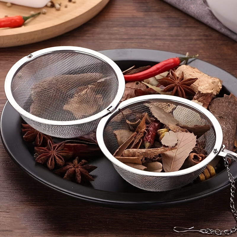 1 Paquete Bola de Condimentos de Acero Inoxidable 304, Infusión de Té, Preparación de Sopa, Filtro de Especias para Hot Pot, Colador de Té Creativo, Utensilio de Cocina