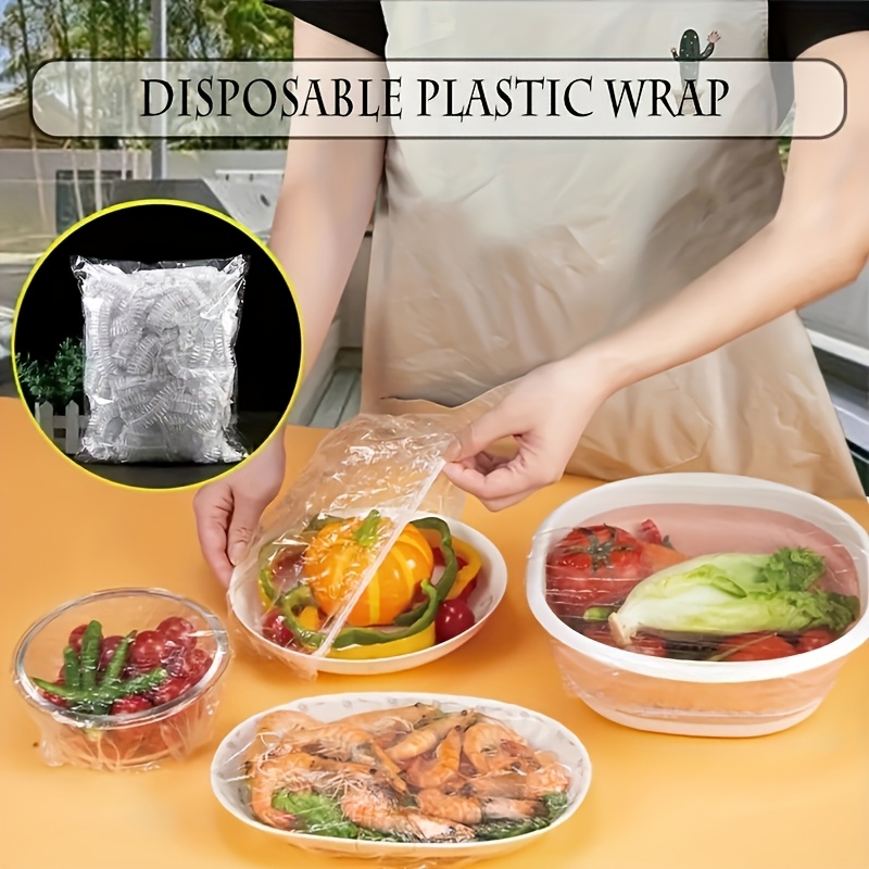 Transparent Plastic Food Wrap for Snacks and Ingredients