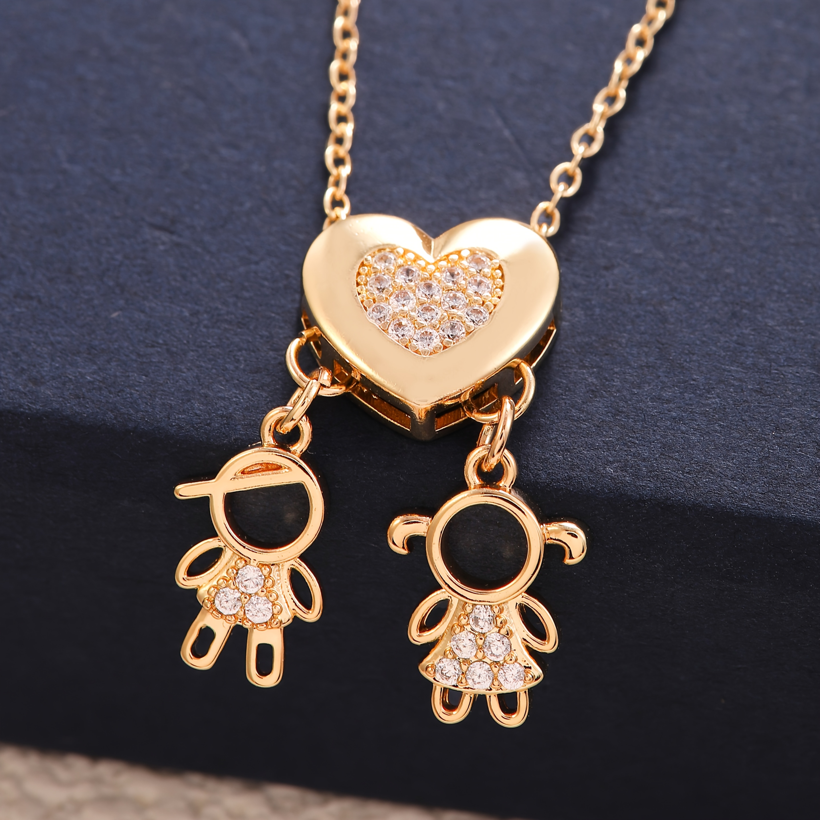 TEMU Collana con ciondolo a forma di cuore unisex , collana con ciondolo a forma di cuore in zirconia , regalo di gioielli, regalo di Natale, adatta