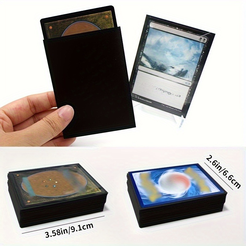 100pcs high quality black card sleeves ultra thin - Temu New Zealand