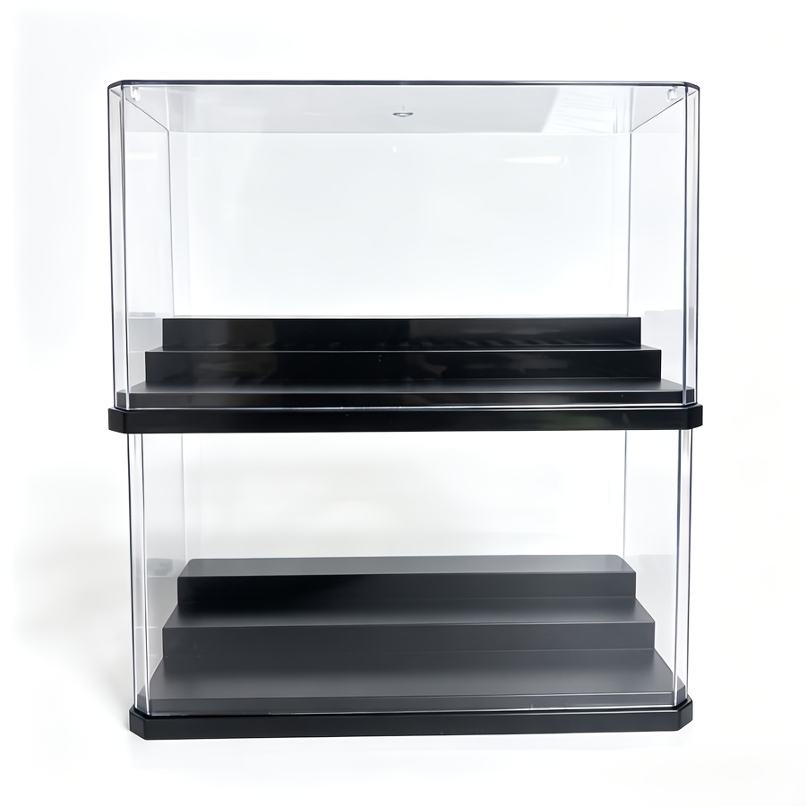 Image of Spliced And Stacked 1pc/2pcs Character Display Box, Dust-proof, Clear And Tidy Collection Display Box, Acrylic Display Storage Box, For Action Character Enthusiasts, New Year's Gift, Birthday Gift