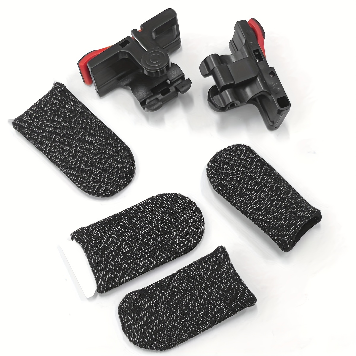 TEMU 6pcs Polyester Gaming Finger Covers, , Mobile Accessories, Handheld Kit For Smartphone Gaming