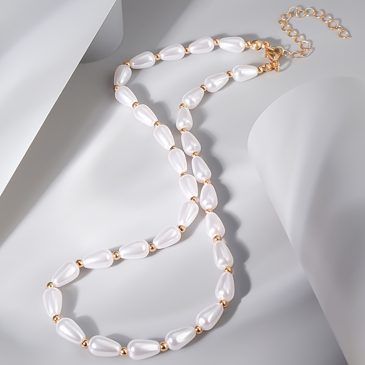TEMU 1 collar de cadena de clavícula con de cobre, estilo minimalista, versátil, y fácil de usar, adecuado para el uso diario de las mujeres