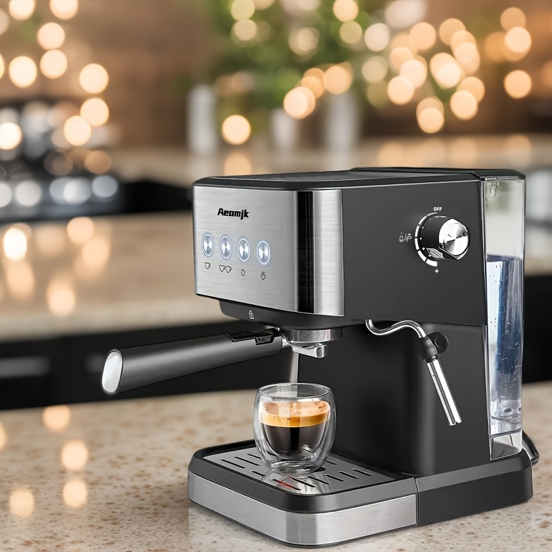 semi automatic espresso machine 20 bar professional coffee machine cappuccino latte machine with steam milk frother espresso machine with 1 5l detachable water tank for winter for gift Product details 0