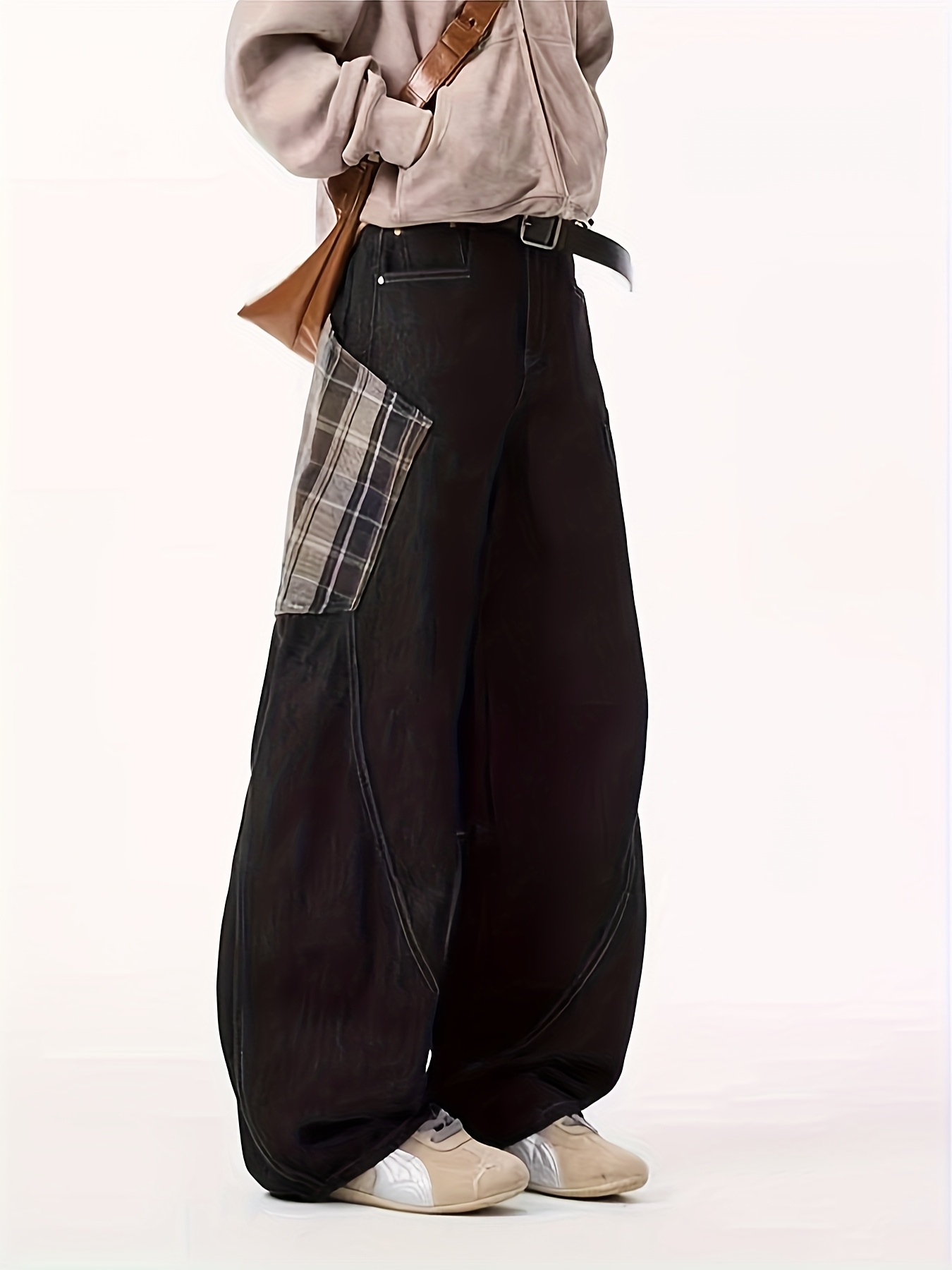 HZCX FASHION Mens Womens Y2K Hip Hop Checked Pants HZCX FASHION