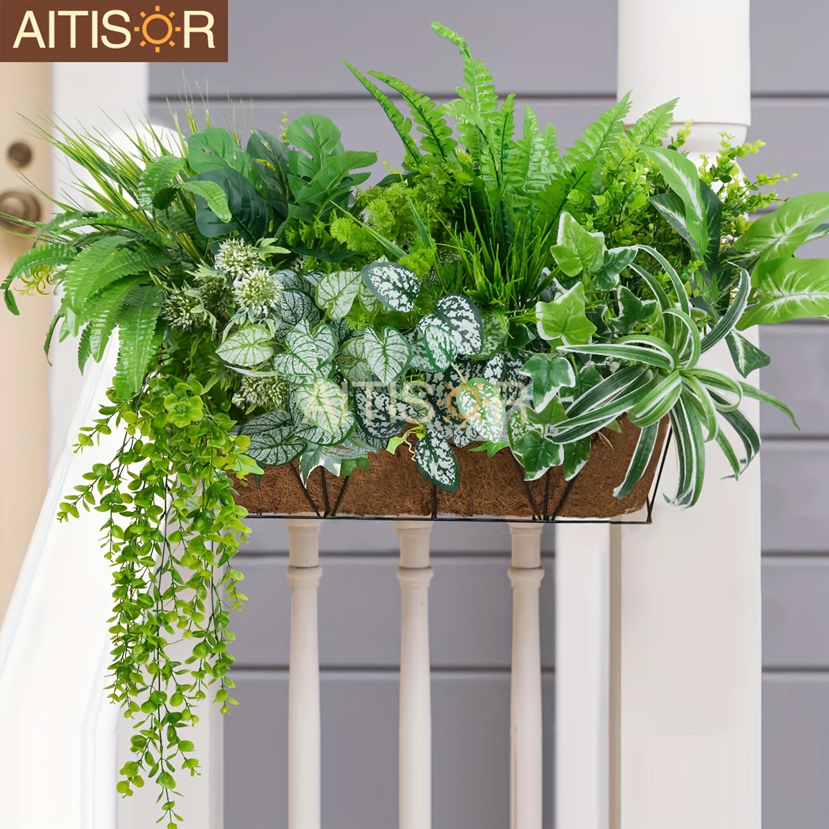 hanging planter shelves Air Plant Shelf + Pot Trio