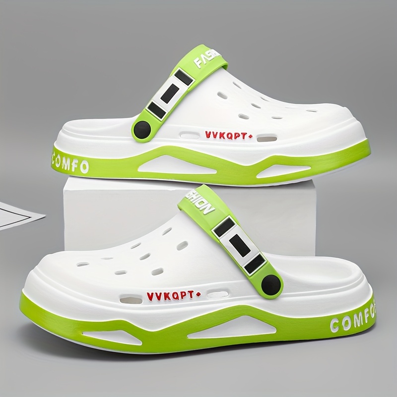 Spring Summer Men Women Toe Post Soft Sole Mule Home Bathroom Indoor Plus Size Outdoor Beach Outdoor Flip Flops Hole Shoes, Women Shoes