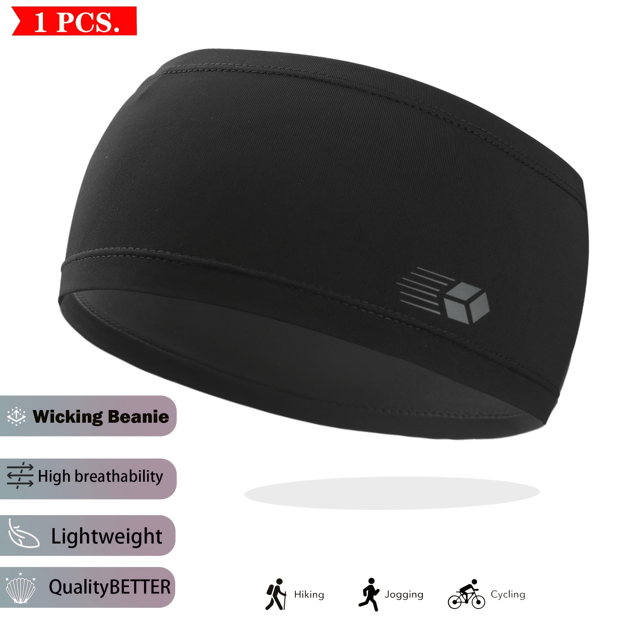 E-shop 1 Stück Sport-Stirnband, Sport-Stirnband für Damen und Herren, feuchtigkeitstransportierend, schweißabsorbierend, elastisches Yoga-Lauf- und