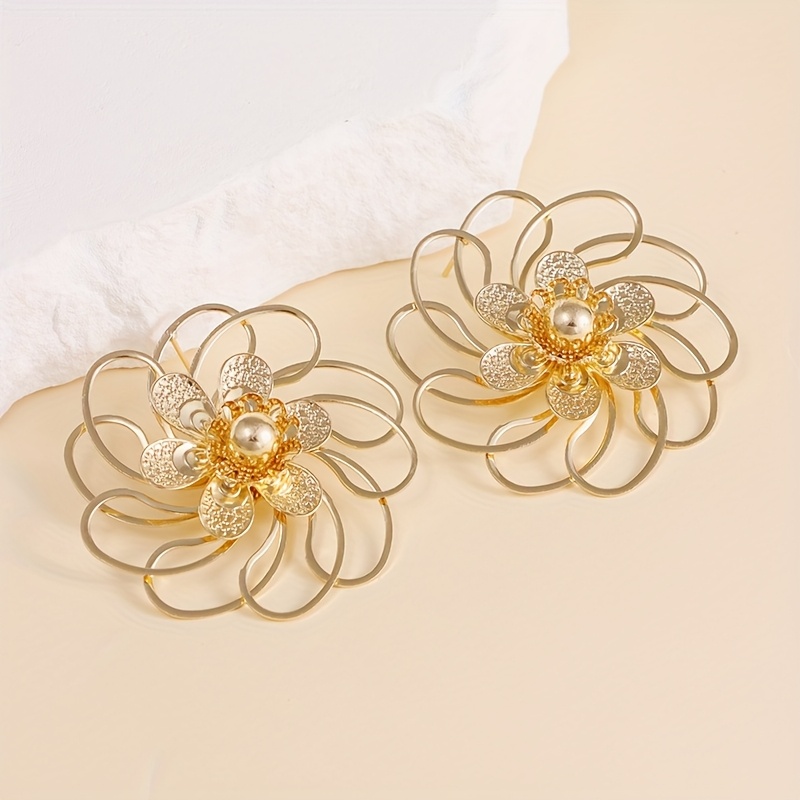 French Floral 3D Lightweight Earrings