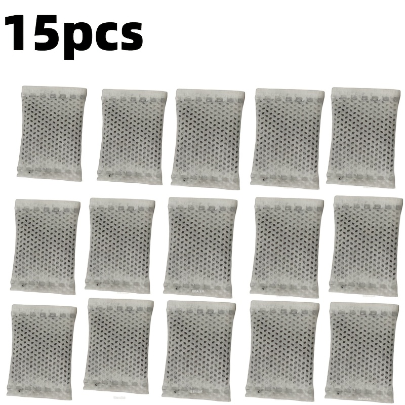 7pcs/15pcs High Adsorption Activated Carbon Aquarium Filter Media | Dust- Clarifier For Freshwater And Saltwater Tanks | Removes Yellow Water, Odor, And Ammonia | Ph Essential For Fish Tanks
