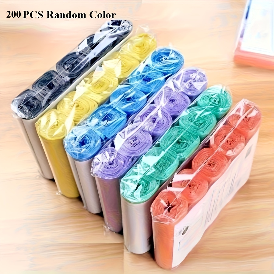 TEMU Random Rolls Of 200 Large Thick Garbage Bags, Suitable For Household, Kitchen, Office, And Outdoor Cleaning! Halloween Gifts, Christmas Gifts