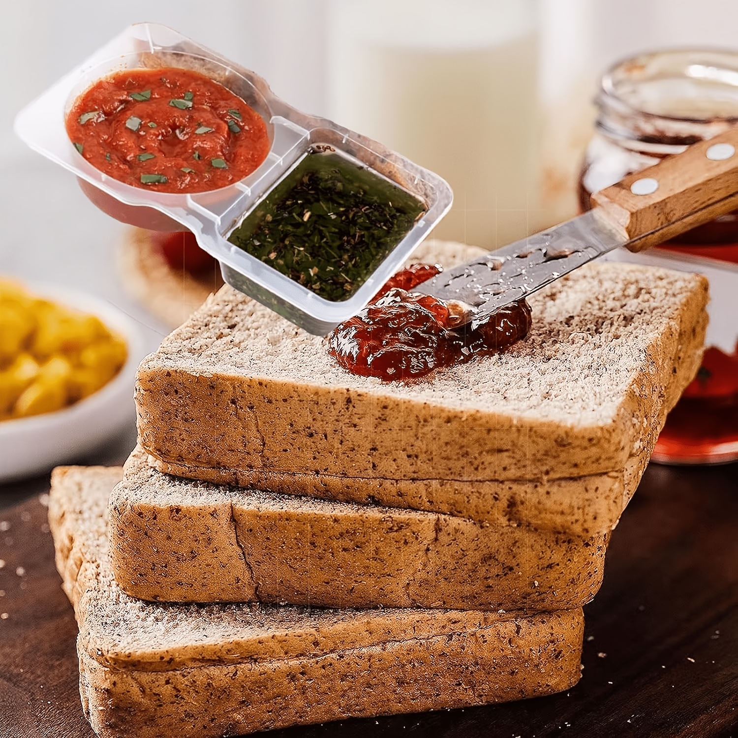 30er set snackboxen deckel gewürzbehältern salat