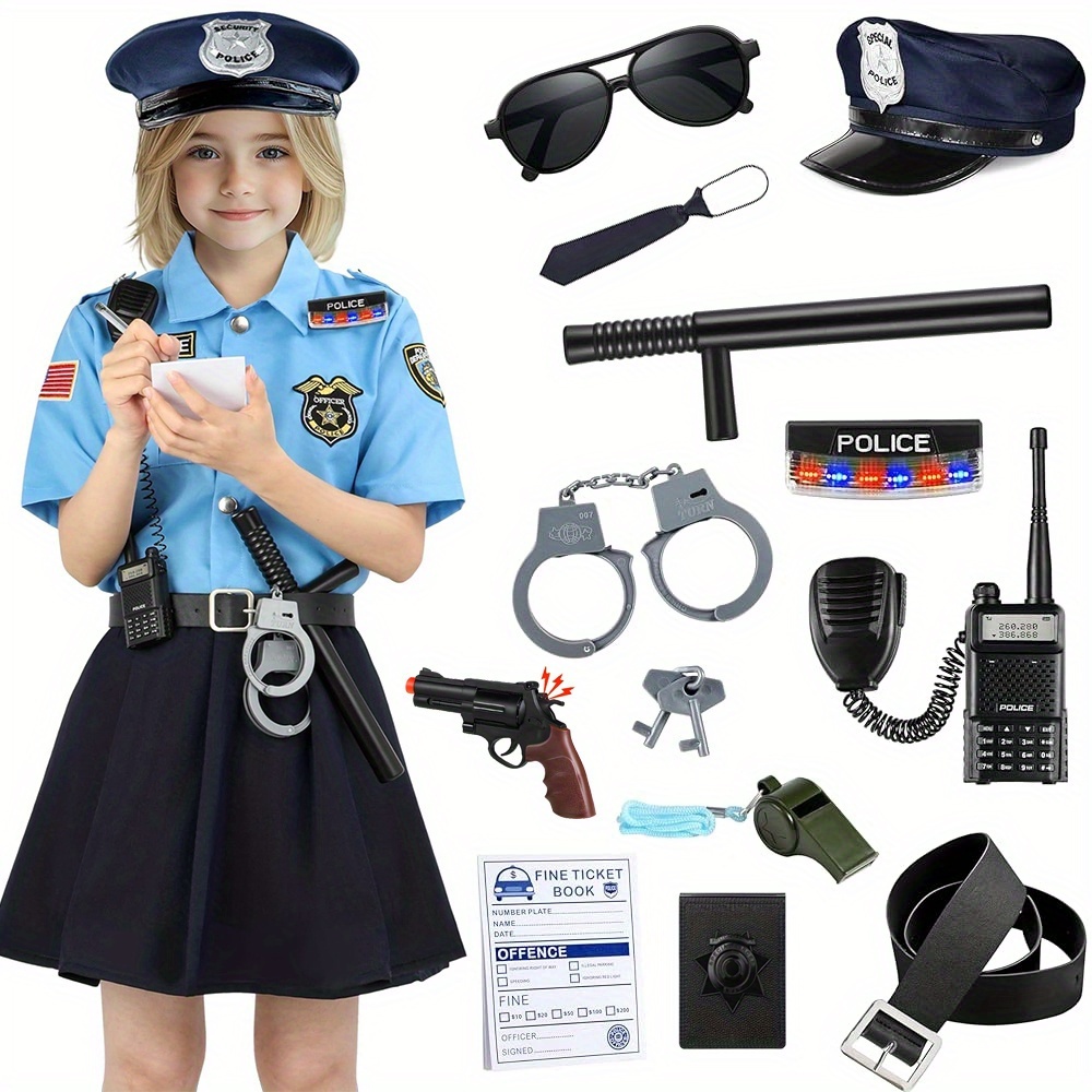 police birthday theme sold on Temu United States