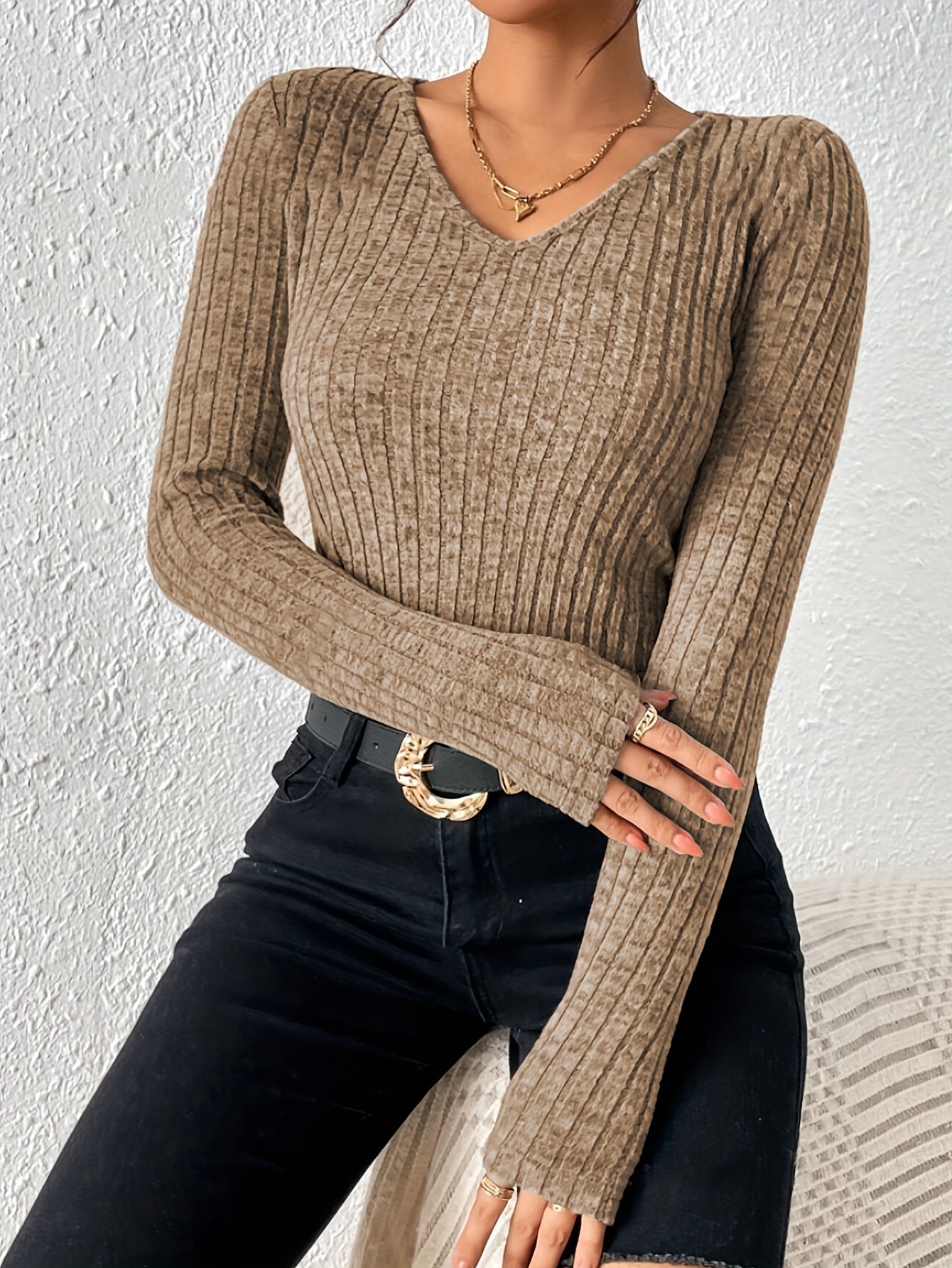New Autumn and Winter Knitwear Fashionable Versatile Pullover Sweater for Women