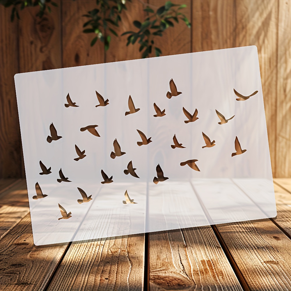 9 Pochoirs Camouflage 30x30 Cm Pour Peinture Aérosol - Réutilisables, Pour Bois, Tissu, Mur