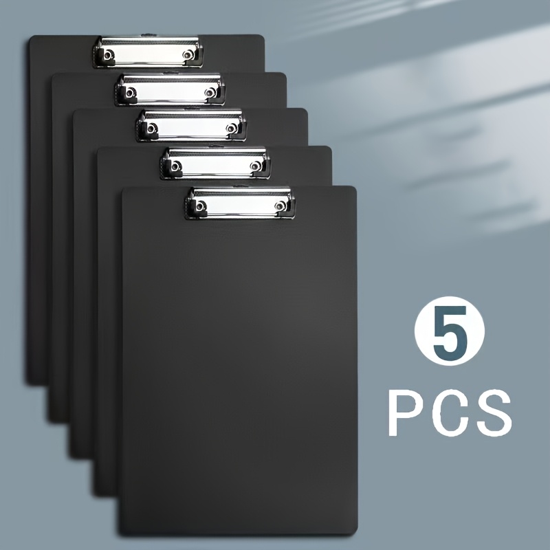 E-shop 5er-Pack A4 Große Mappe, Schreibbrett, Malclipbrett, Schreibblock, Meeting-Protokollmappe Büro Studium - Essentieller Datei-Organizer