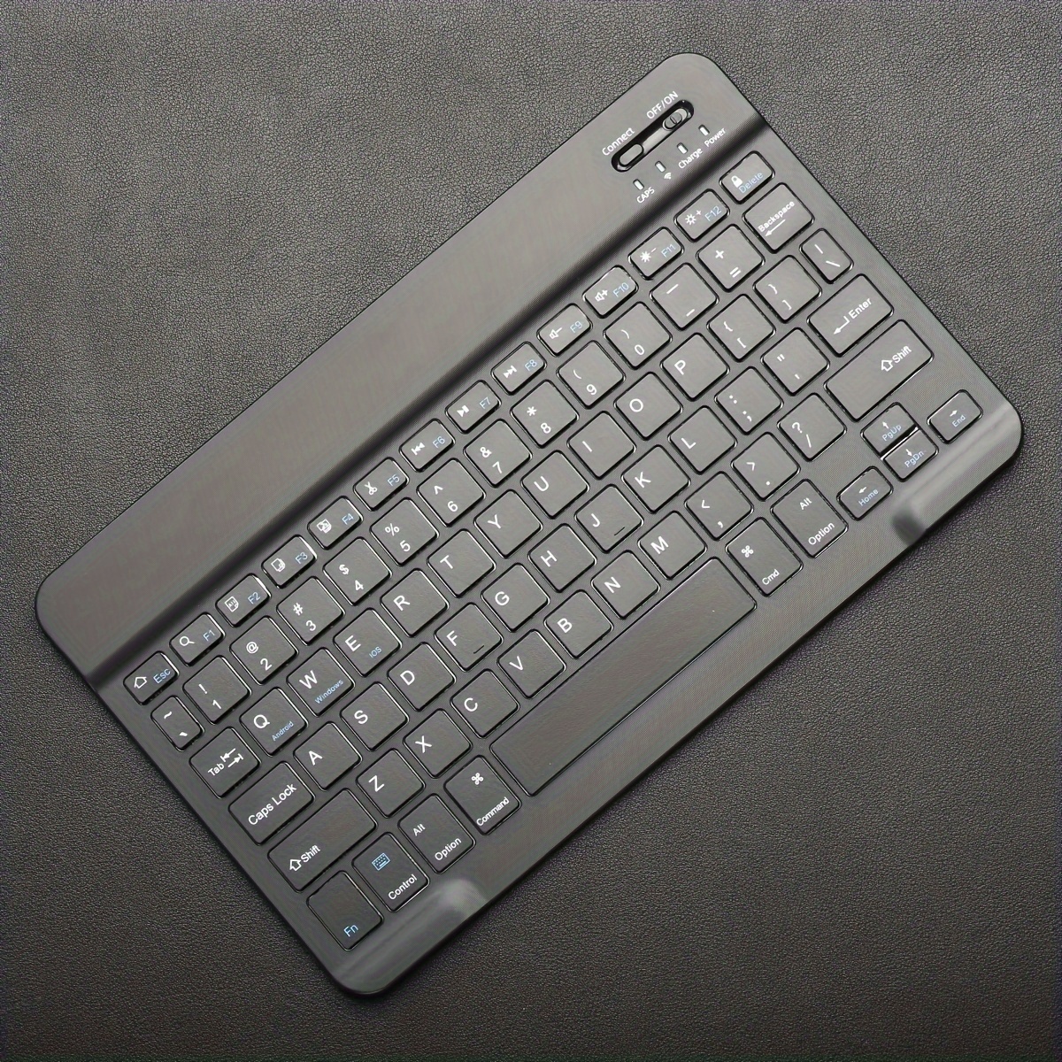 Ultra-Slim Bluetooth Keyboard Portable Mini Wireless Keyboard Rechargeable  for Apple iPad iPhone Samsung Tablet Phone Smartphone iOS Android Windows