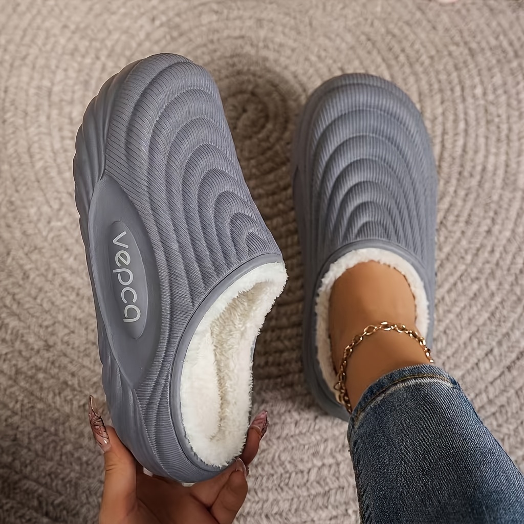 winter new plush slippers fashionable and versatile home warm and non slip thick soled shoes for couples with soft and thick soles for extra   womens shoes women shoes
