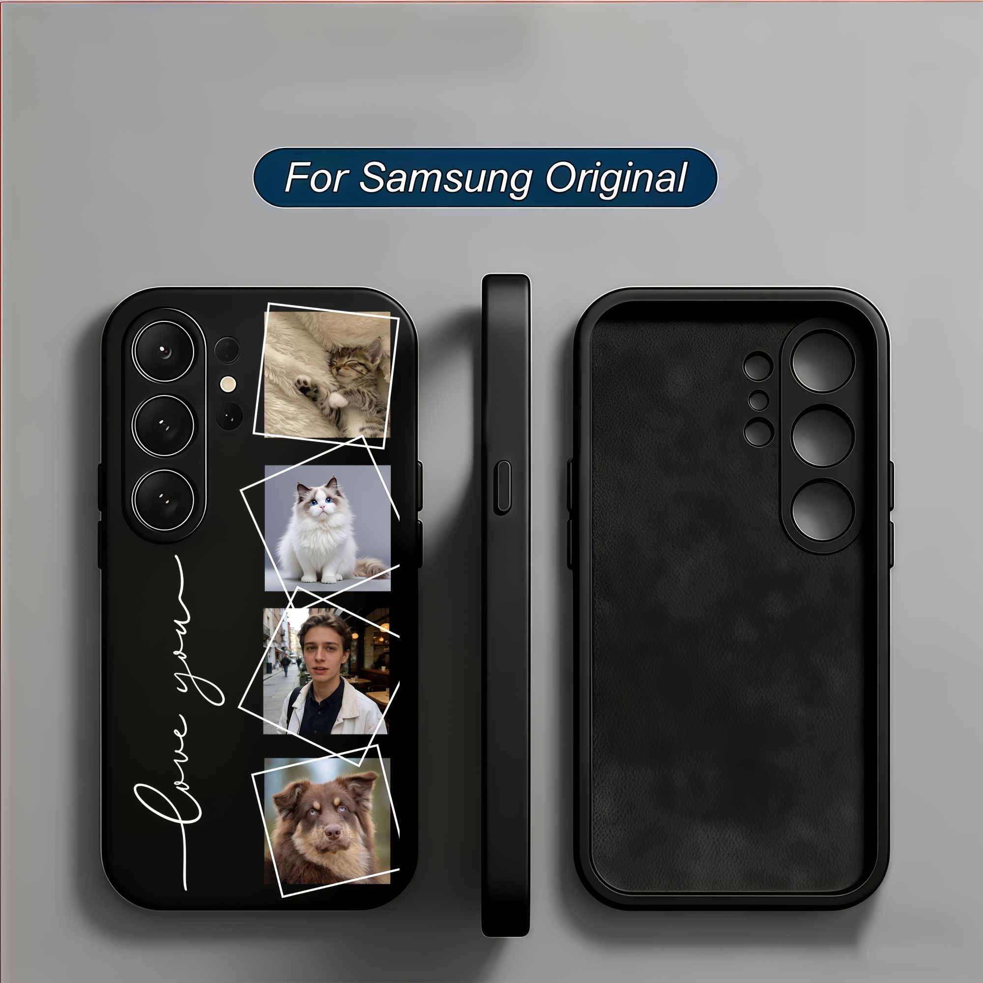 TEMU Phone Case: Personalized Custom 4 Pictures Couple Photo Phone Case Compatible With Galaxy S26 S25 S24 S23 S22 S21 S20 Fe A56 A55 A54 A53 A52 A35