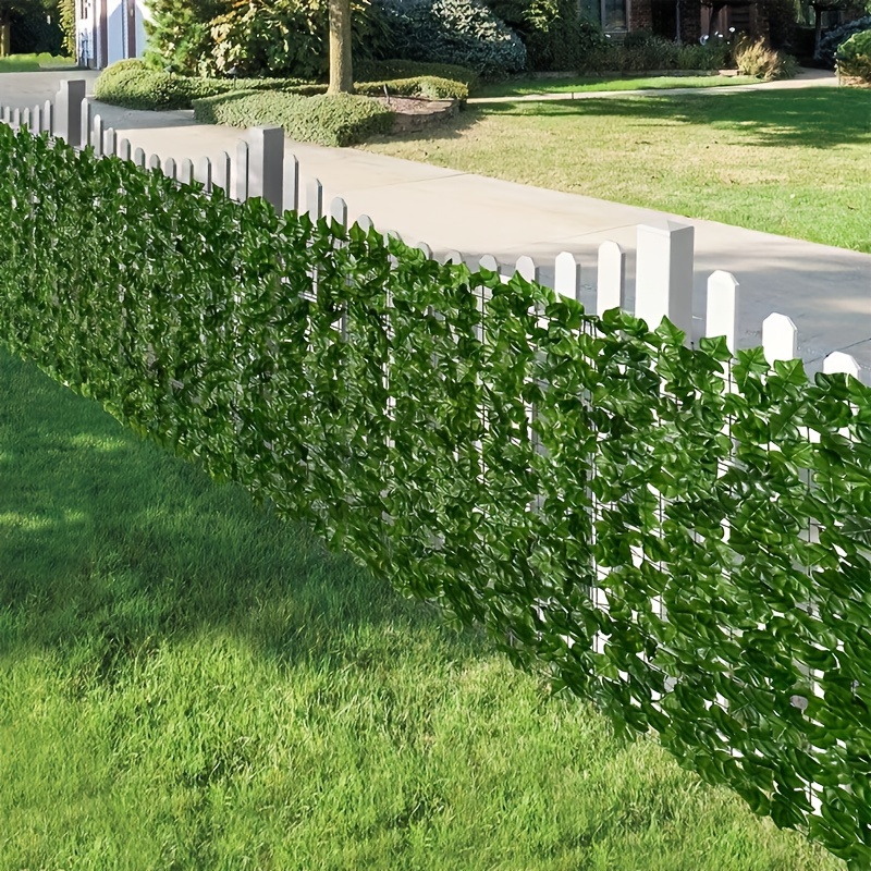 

Artificial Ivy Privacy Fence - Ivy Outdoor Greenery For Home Decor, Hanging Garden Decoration, Plastic Plant - Reunions, Holidays, And Patio Decor Without Container