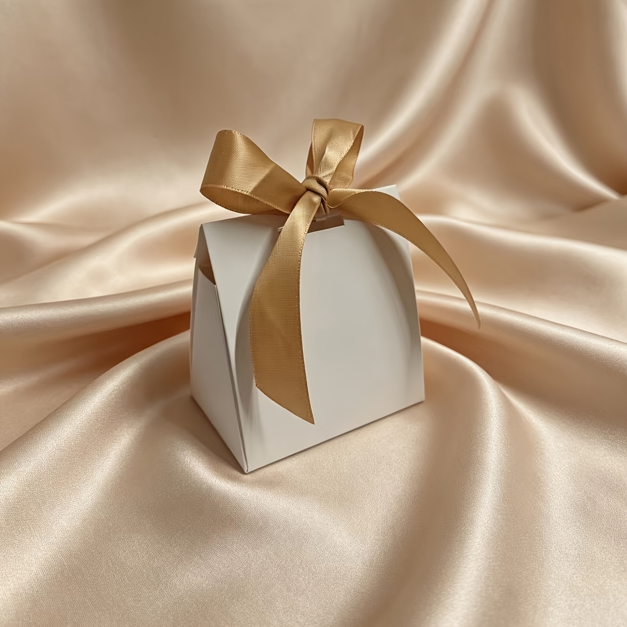 TEMU 30pcs Mini Small Gift Box Elegant Triangular Gift Box With Ribbon Party Packaging Gift Box Wedding Companion Gift Box Christmas