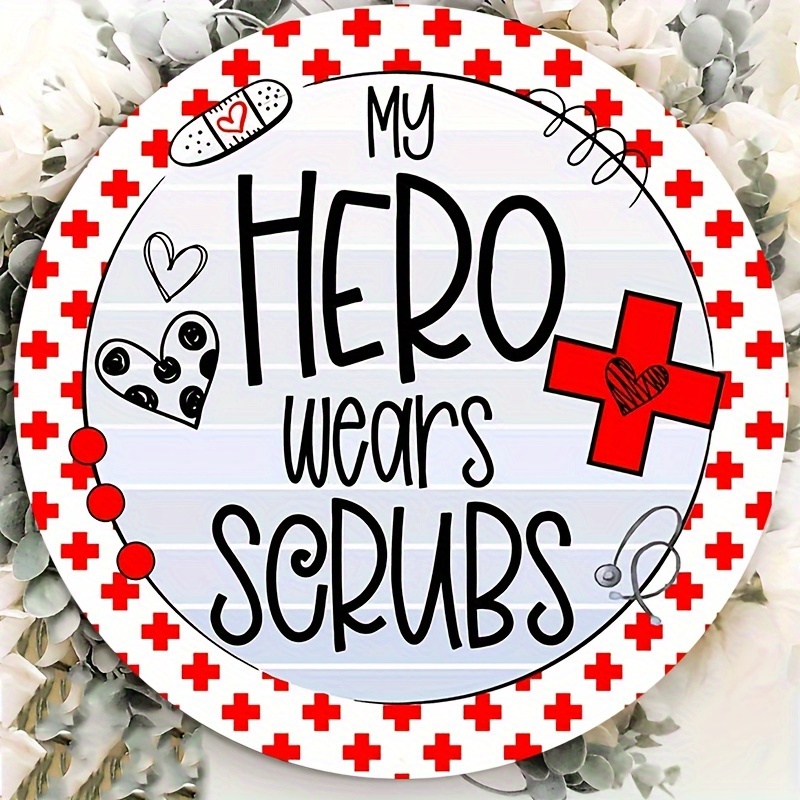 Nurse Badge Reel Holder Clip Heros Wear Scrubs Love Faith Clips