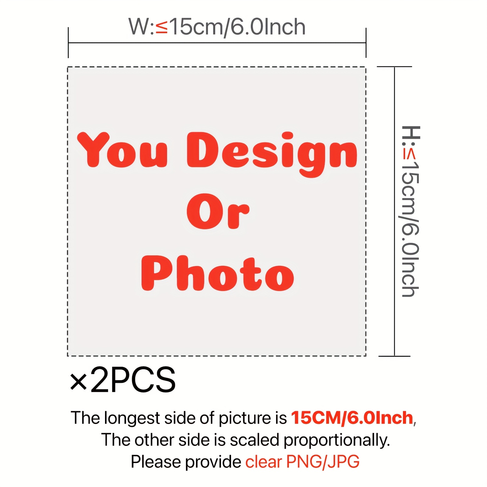 Customizable Heat Transfer Stickers - Personalized Text And Image Vinyl Decals, Suitable For Jeans, Clothing, Pillows, Hats, Aprons, Etc., Easy Diy, Handmade Personalized Design