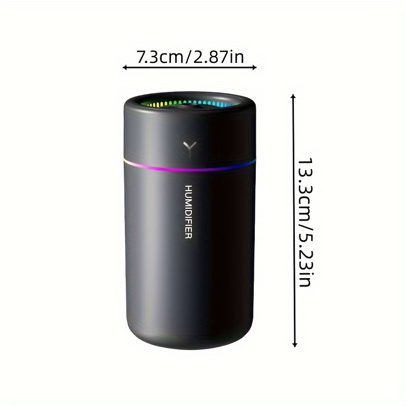 New Colorful Aromatherapy Humidifier Suitable For Bedroom Living Room Office Desk Car Humidifier Colorful Car Aromatherapy Machine Atmosphere Light Humidifier